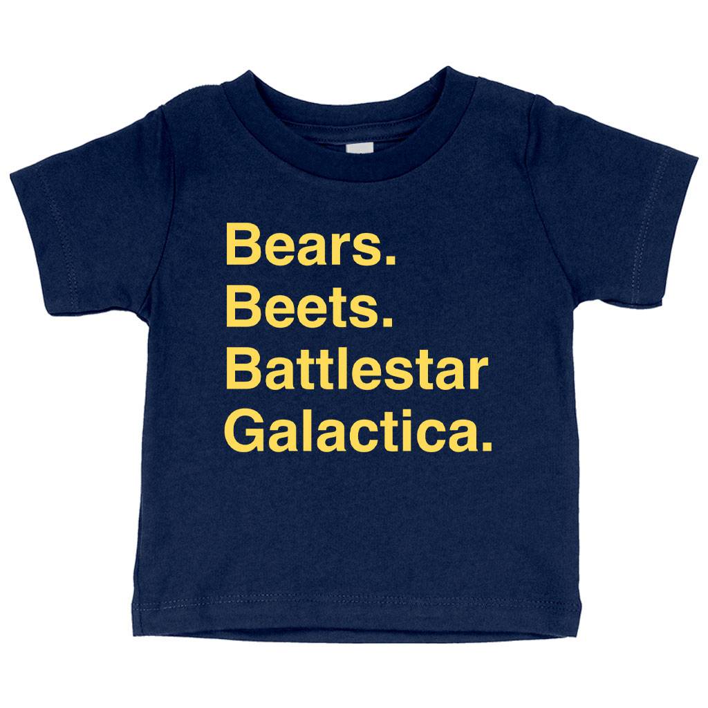64018-a7c116.jpeg Baby Bears Beets Battlestar Galactica T-Shirt - BSG T-Shirt Baby Clothing Kids & Baby Color : Pink|Navy|Heather Columbia Blue