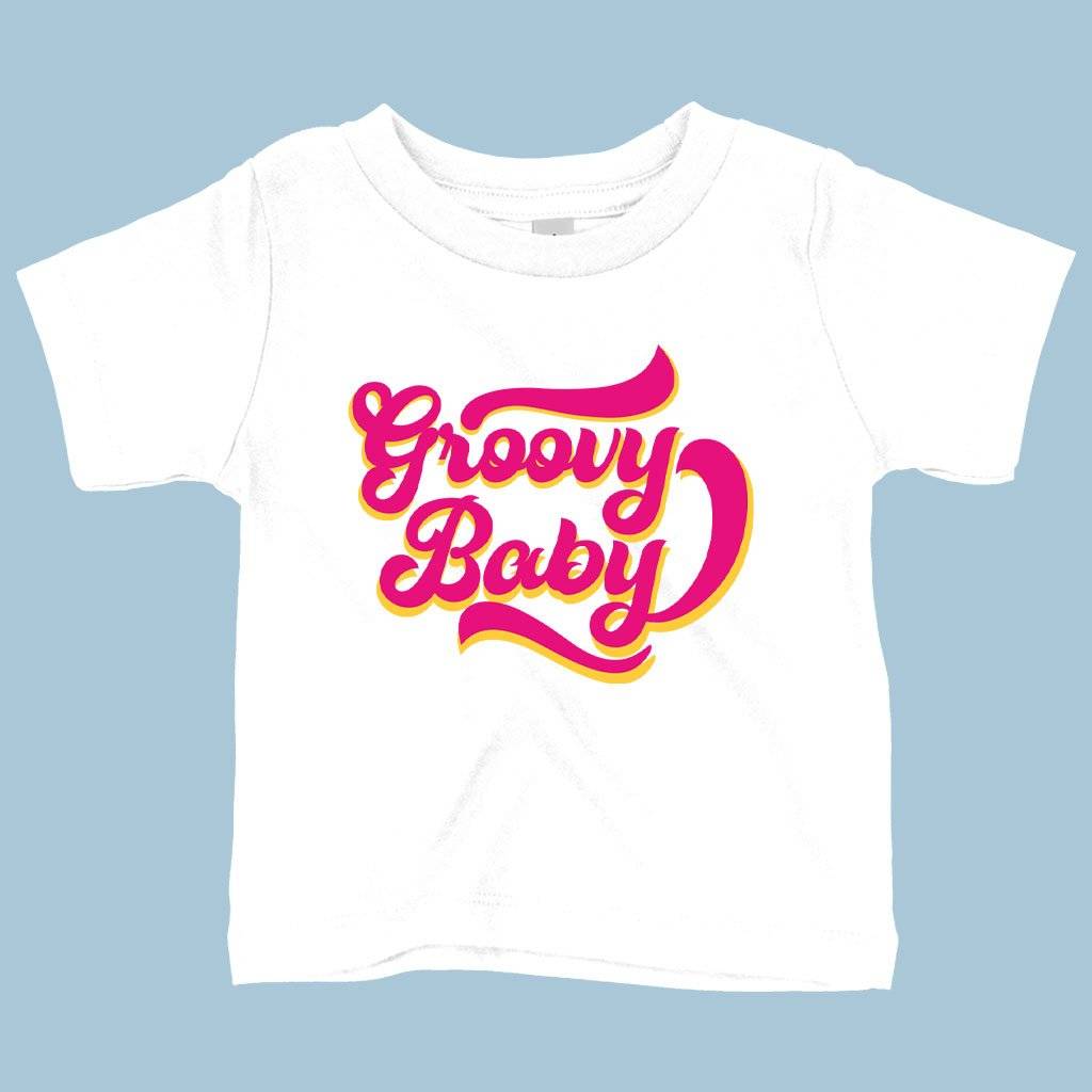 64021-60a82e.jpeg Baby Groovy Baby T-Shirt - 1975 T-Shirt - The 1975 Merch Baby Clothing Kids & Baby Color : White|Heather Columbia Blue|Navy