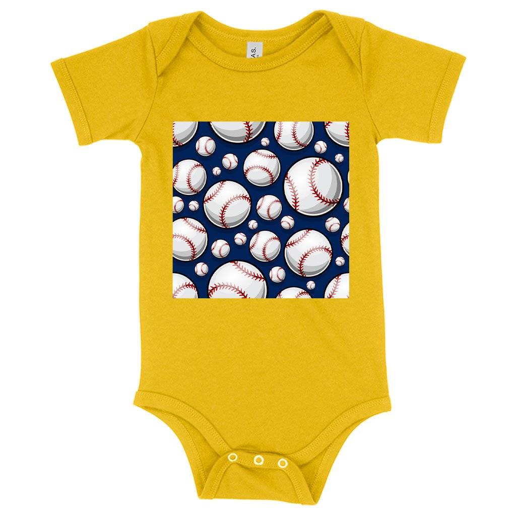 64023-0a23a8.jpeg Baby Jersey Baseball Graphic Onesie - Printed Baseball Onesies Baby Clothing Kids & Baby Color : Heather Dust|Yellow|Heather Columbia Blue