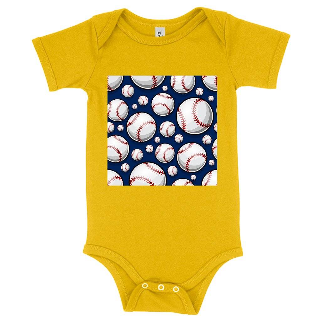 64023-b9b37f.jpeg Baby Jersey Baseball Graphic Onesie - Printed Baseball Onesies Baby Clothing Kids & Baby Color : Heather Dust|Yellow|Heather Columbia Blue