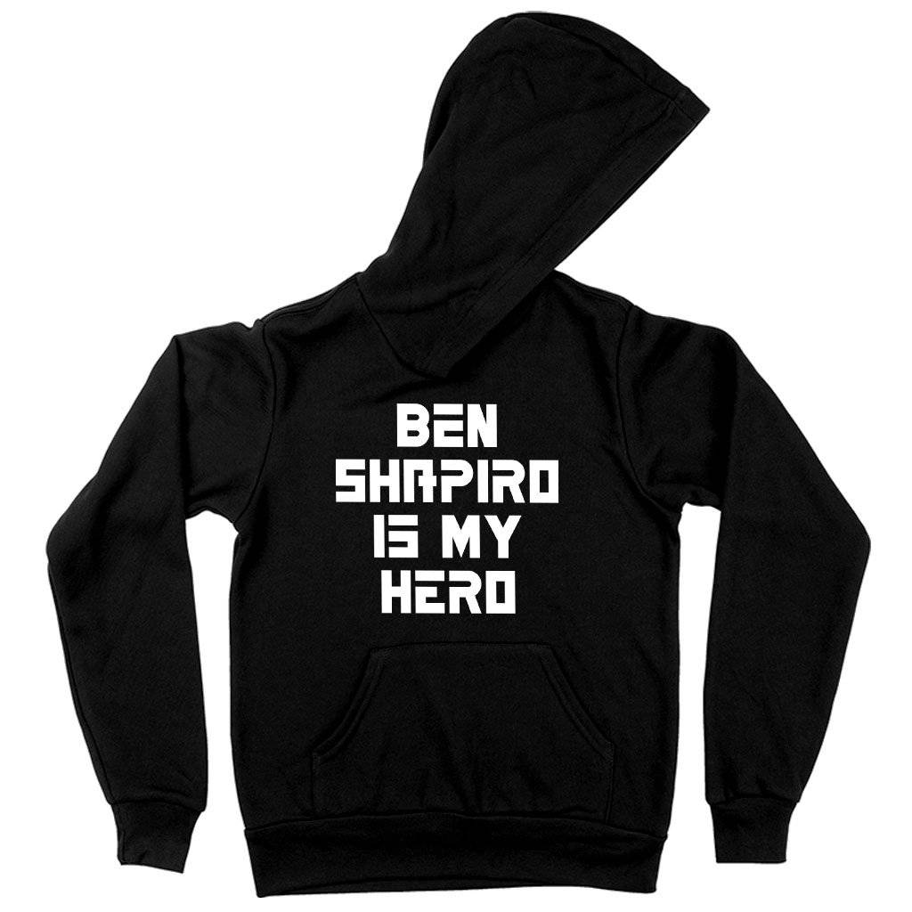 64039-55c024.jpeg Kids' Sponge Fleece Ben Shapiro Is My Hero Hoodie - Ben Shapiro Hoodie - Ben Shapiro Merchandise Kids & Baby Kids' Clothing Color : Athletic Heather|Black|Mauve