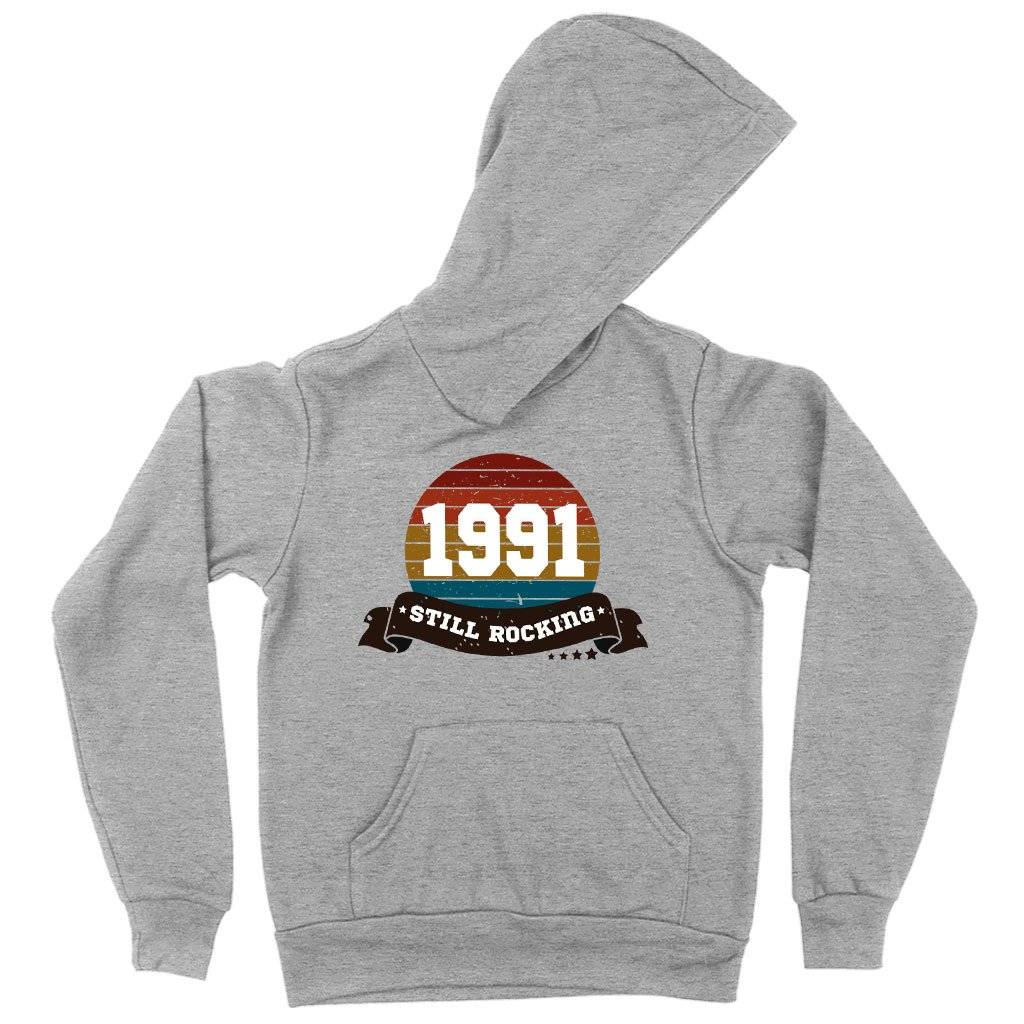 64484-a1b936.jpeg Kids' Sponge Fleece 1991 Still Rocking Hoodie - 1991 Hoodie - 1991 Clothing Kids & Baby Kids' Clothing Color : Athletic Heather|Black|Military Green