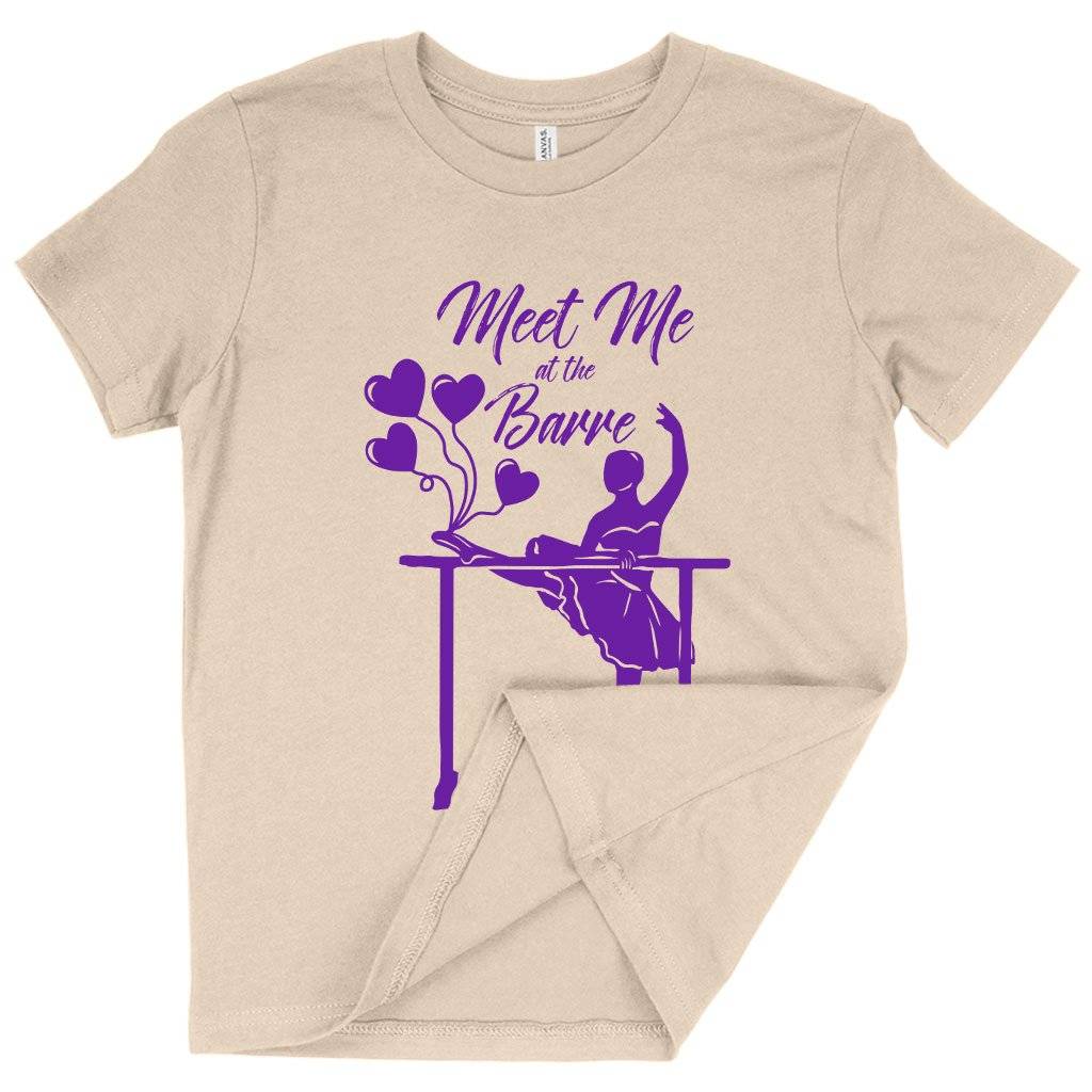 64635-036547.jpeg Kids' Meet Me at the Barre T-Shirt - Barre T-Shirts - Ballet T-Shirts Kids & Baby Kids' Clothing Color : White|Pink|Natural