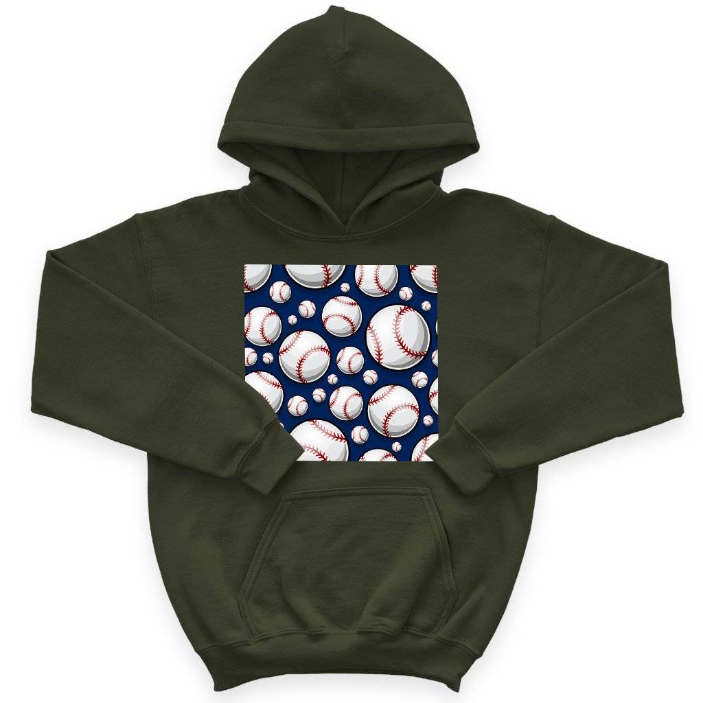 64639-a4b096.jpeg Kids' Sponge Fleece Baseball Graphic Hoodie - Printed Baseball Hoodies Kids & Baby Kids' Clothing Color : Dark Gray Heather|Athletic Heather|Military Green