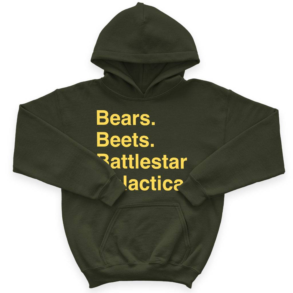 64642-15f0e1.jpeg Kids' Sponge Fleece Bears Beets Battlestar Galactica Hoodie - BSG Hoodie Kids & Baby Kids' Clothing Color : Black|Mauve|Military Green