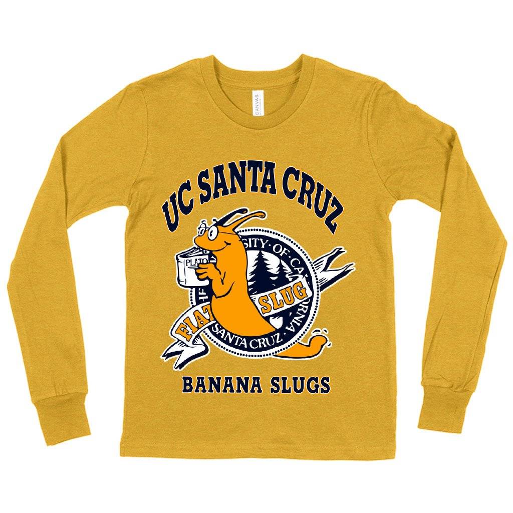 64649-7c9fa0.jpeg Kids' UC Santa Cruz Long Sleeve T-Shirt - Banana Slugs T-Shirt Kids & Baby Kids' Clothing Color : Heather Yellow Gold|Gray Triblend|White