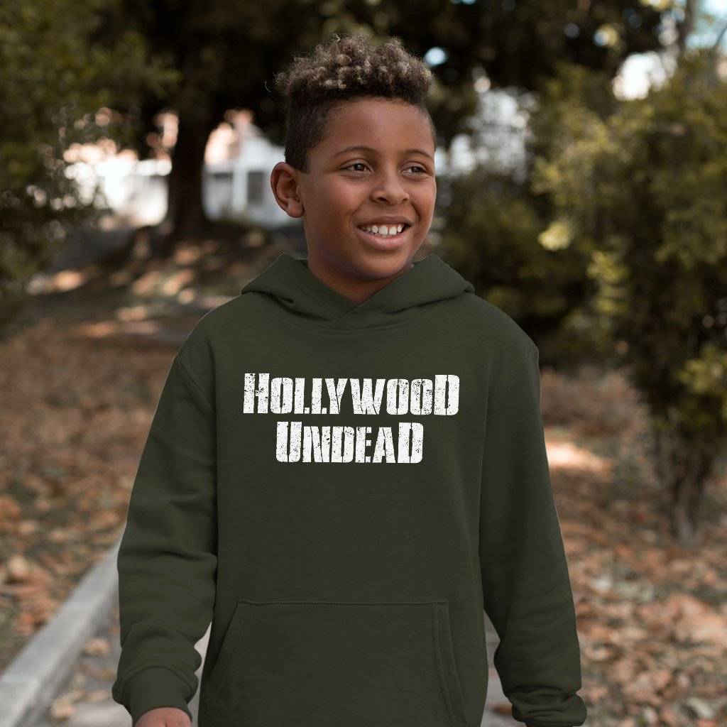 70426-40f369.jpeg Kids' Sponge Fleece Hollywood Undead Hoodie - Music Band Hoodie Baby Clothing Kids & Baby Color : Dark Gray Heather|Military Green|Black