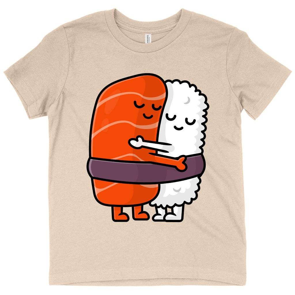 70427-7e3017.jpeg Kids' Hug T-Shirt - Cute Sushi T-Shirt Baby Clothing Kids & Baby Color : Columbia Blue|Natural|Black