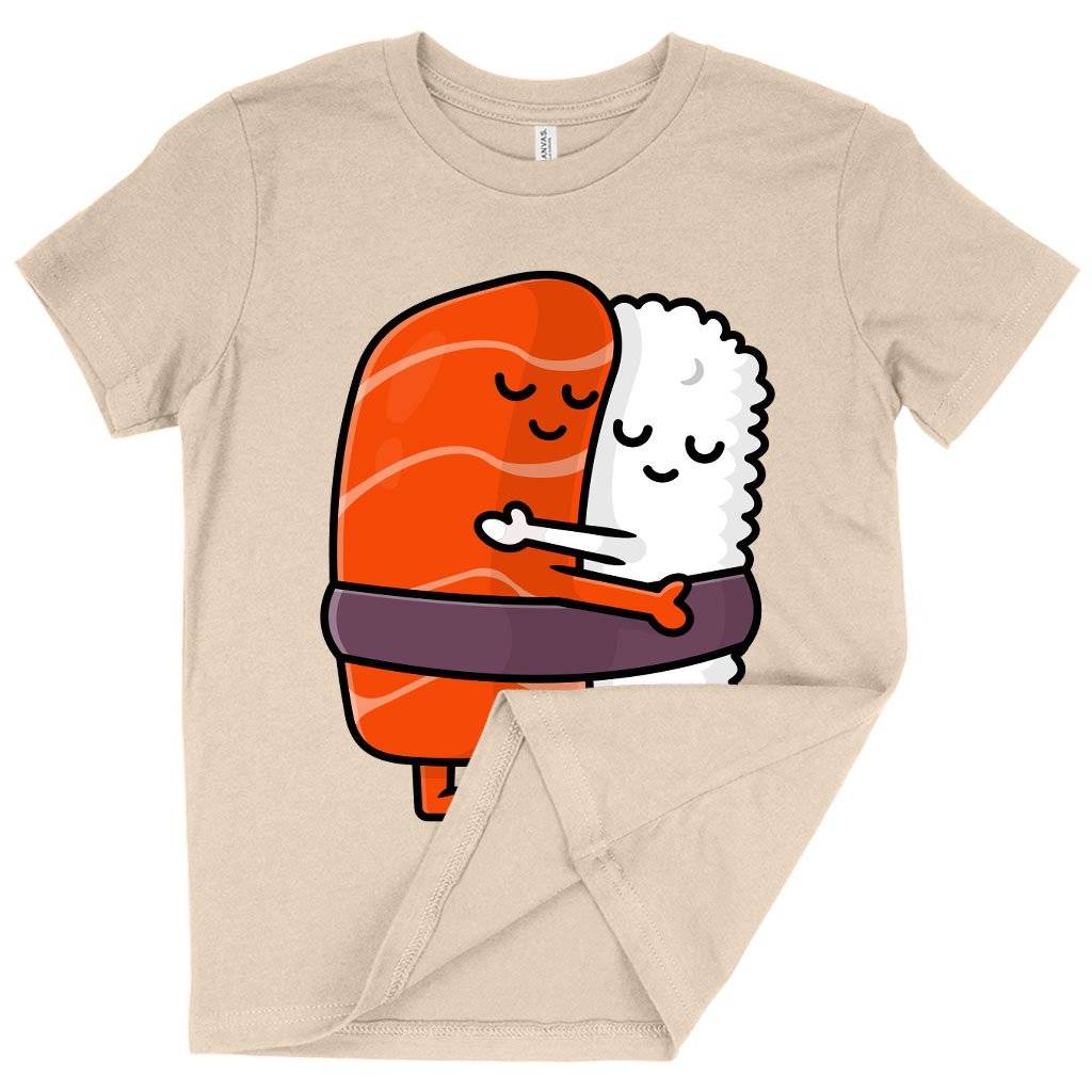70427-9dbdff.jpeg Kids' Hug T-Shirt - Cute Sushi T-Shirt Baby Clothing Kids & Baby Color : Columbia Blue|Natural|Black