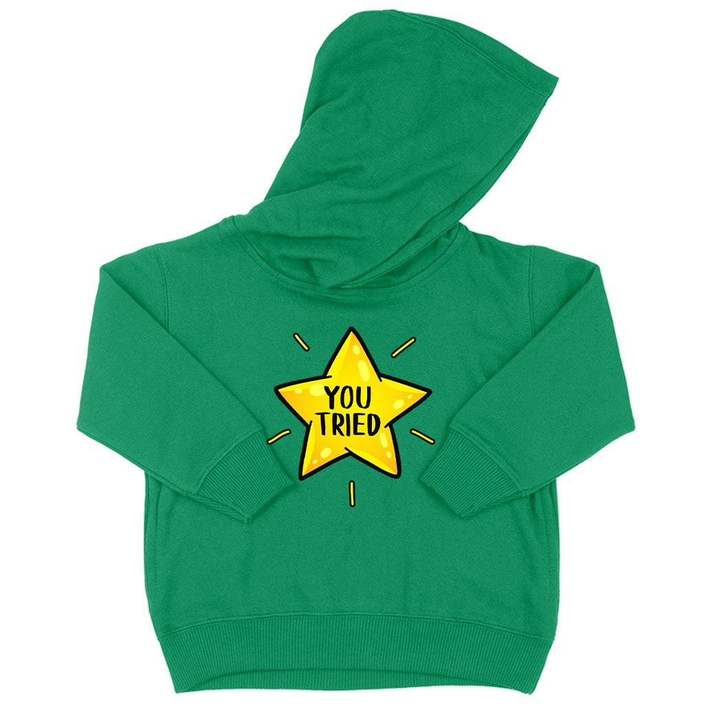 70655-711083.jpeg Toddler You Tried Hoodie - Gold Star Hoodie - Graphic Hoodie Kids & Baby Toddler Clothing Color : White|Turquoise|Kelly
