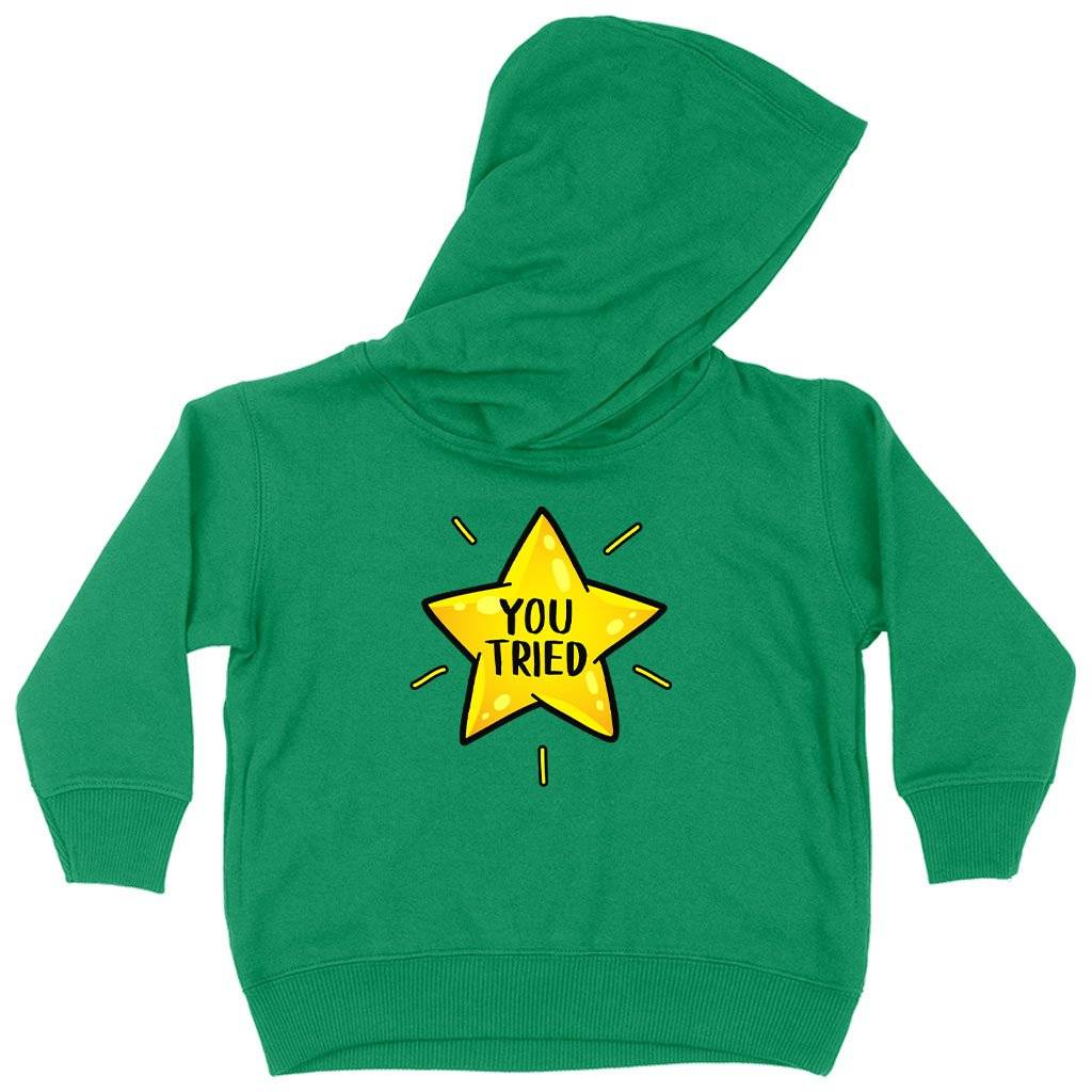 70655-7c784a.jpeg Toddler You Tried Hoodie - Gold Star Hoodie - Graphic Hoodie Kids & Baby Toddler Clothing Color : White|Turquoise|Kelly