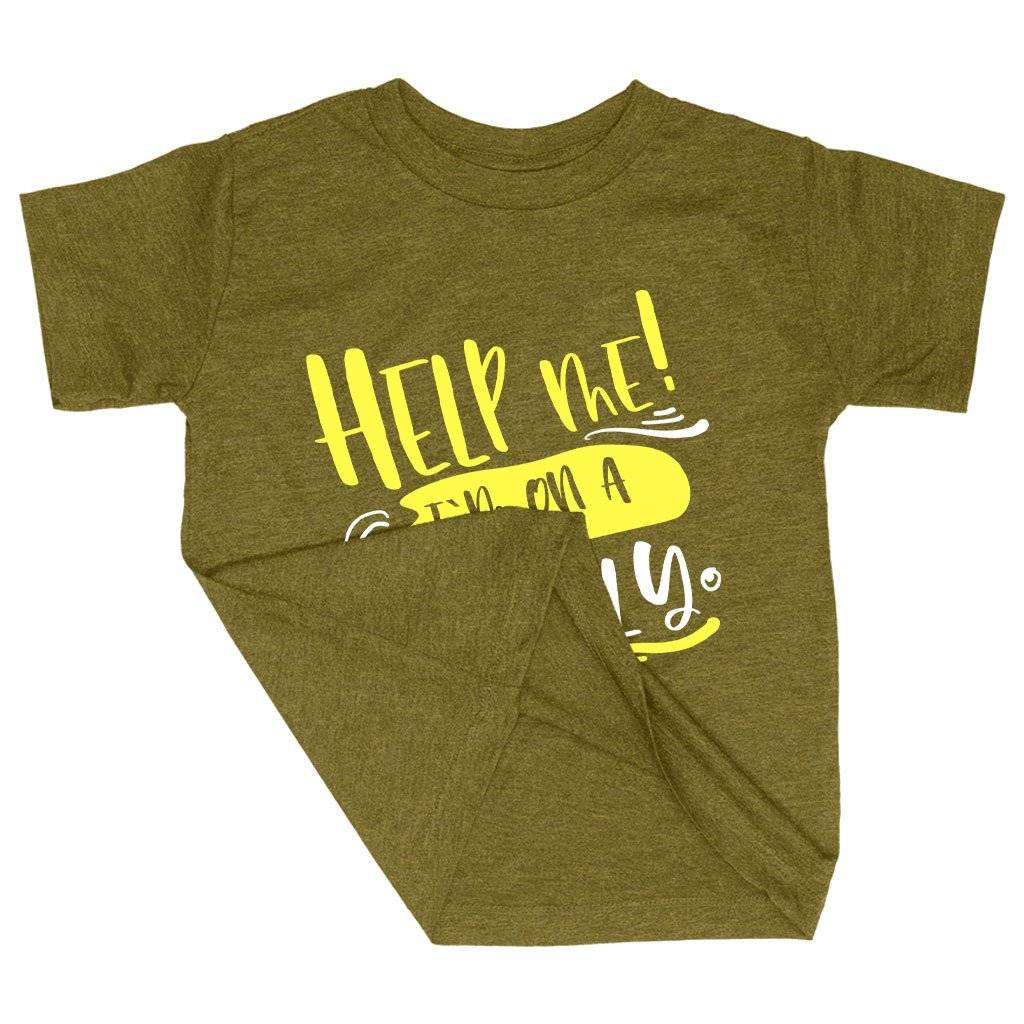 70661-112e34.jpeg Triblend Toddler Help Me T-Shirt - Holiday T-Shirts for Family - Funny Family T-Shirt Kids & Baby Toddler Clothing Color : Ice Blue Triblend|Olive Triblend|Peach Triblend