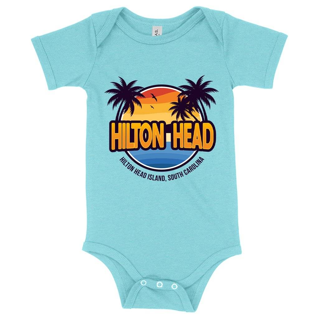 70775-3f88a8.jpeg Baby Hilton Head Island Onesie Baby Clothing Kids & Baby Color : Gray Triblend|Peach Triblend|Ice Blue Triblend