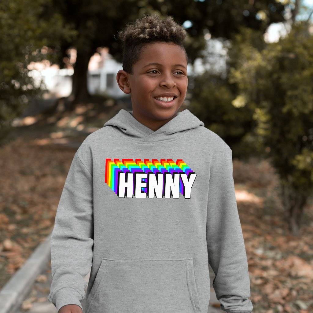 70952-82e439.jpeg Kids' Sponge Fleece Henny Hoodie - Graphic Hoodie Baby Clothing Kids & Baby Color : Military Green|Athletic Heather|Black