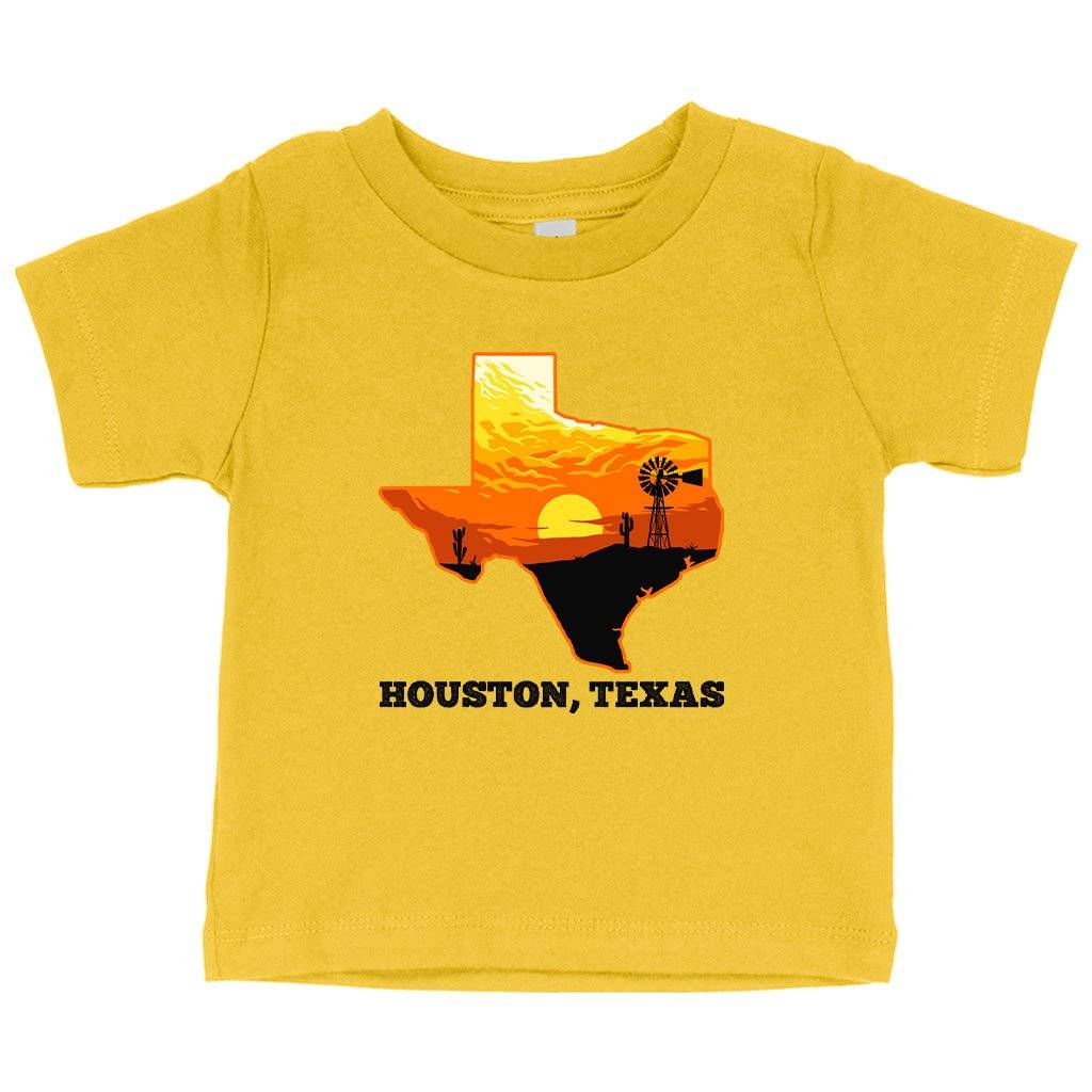 71185-4dd329.jpeg Baby Houston Texas T-Shirt - Cool Houston T-Shirts Baby Clothing Kids & Baby Color : Yellow|Navy|Pink