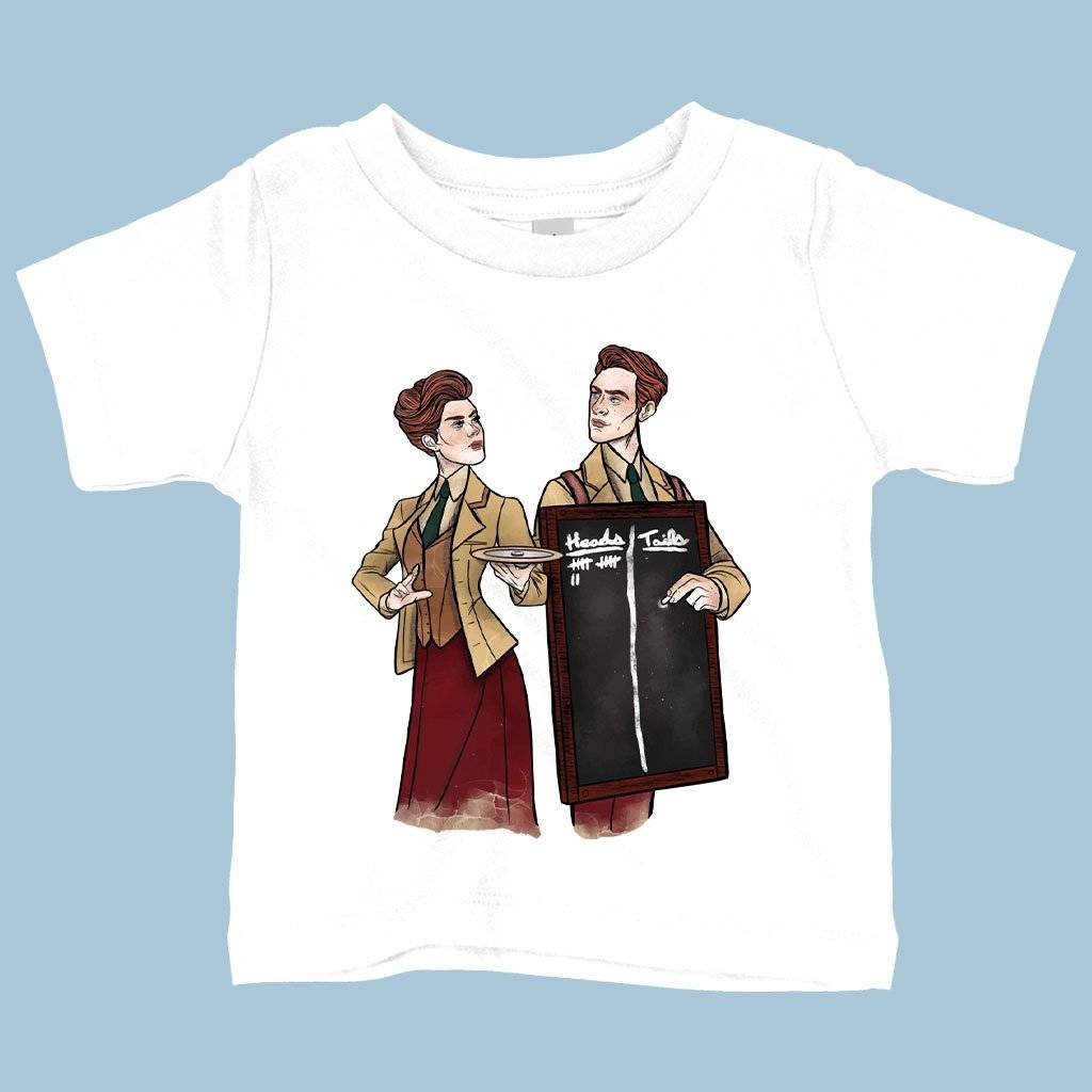 71186-330d17.jpeg Baby Heads or Tails T-Shirt - Graphic T-Shirt Baby Clothing Kids & Baby Color : Pink|Navy|White