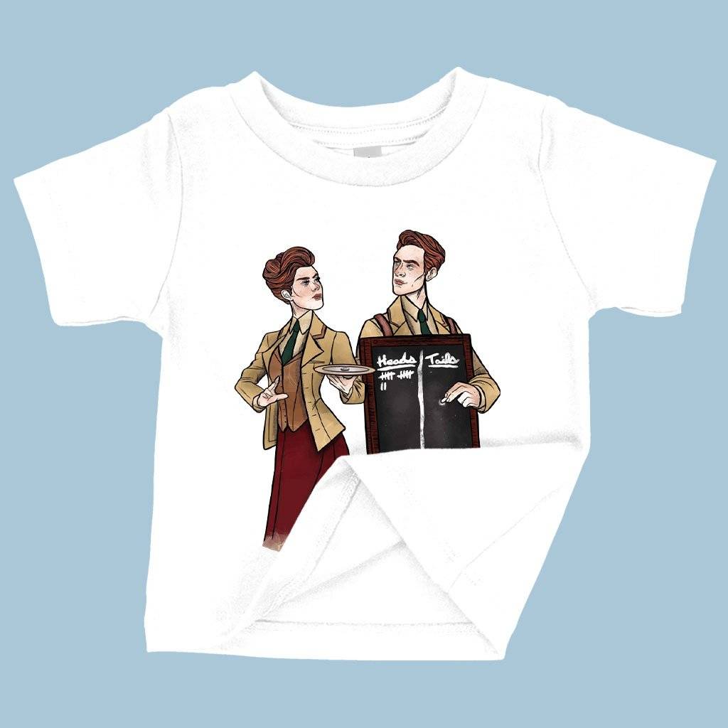 71186-fb5d50.jpeg Baby Heads or Tails T-Shirt - Graphic T-Shirt Baby Clothing Kids & Baby Color : Pink|Navy|White