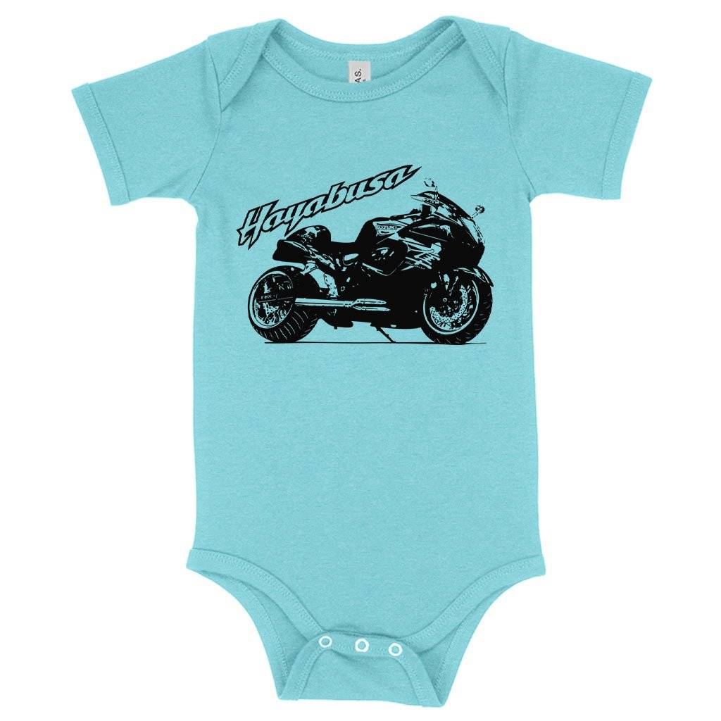 71188-470b2f.jpeg Baby Hayabusa Onesie - Bike Onesie Baby Clothing Kids & Baby Color : Peach Triblend|Gray Triblend|Ice Blue Triblend