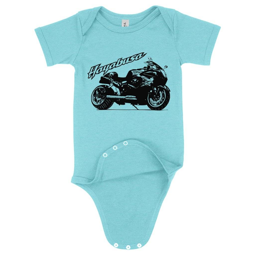 71188-717117.jpeg Baby Hayabusa Onesie - Bike Onesie Baby Clothing Kids & Baby Color : Peach Triblend|Gray Triblend|Ice Blue Triblend