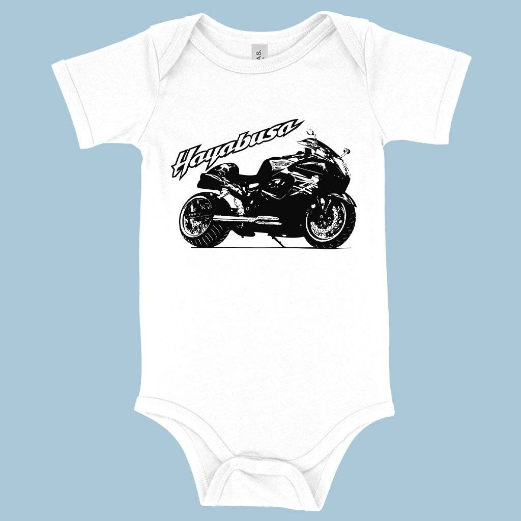 71192-bd6f37.jpeg Baby Jersey Hayabusa Onesie - Bike Onesie Baby Clothing Kids & Baby Color : White|Asphalt|Yellow