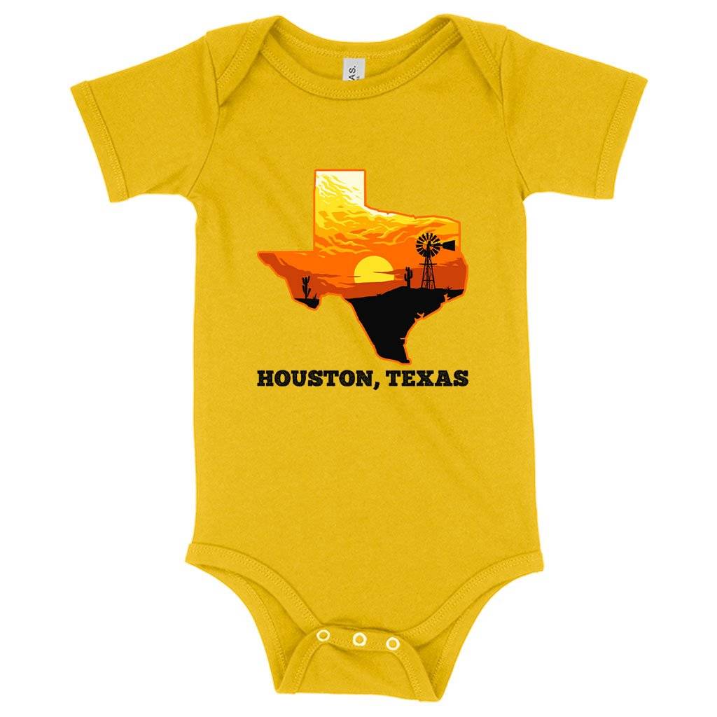 71194-ab8282.jpeg Baby Jersey Houston Texas Onesie - Cool Houston Onesies Baby Clothing Kids & Baby Color : Yellow|Heather Dust|Pink
