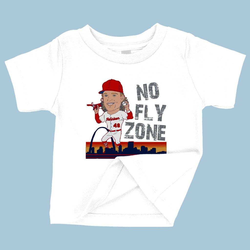 71199-b4f526.jpeg Baby No Fly Zone T-Shirt - Harrison Bader T-Shirt - Baseball T-Shirt Baby Clothing Kids & Baby Color : Yellow|Navy|White