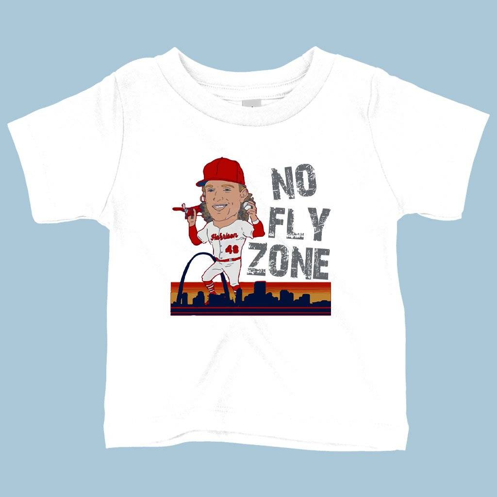 71199-d450e8.jpeg Baby No Fly Zone T-Shirt - Harrison Bader T-Shirt - Baseball T-Shirt Baby Clothing Kids & Baby Color : Yellow|Navy|White