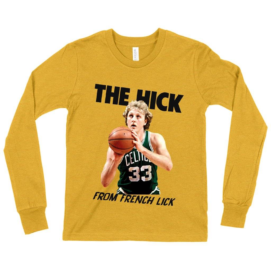 71371-ea3c93.jpeg Kids' The Hick From French Lick Long Sleeve T-Shirt - Basketball T-Shirt Kids & Baby Toddler Clothing Color : True Royal Blue|White|Heather Yellow Gold