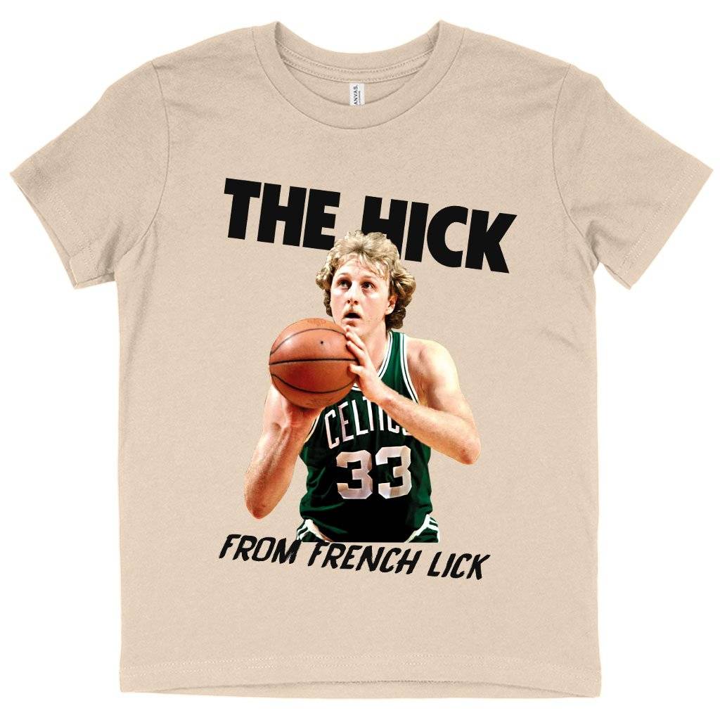 71375-33cd91.jpeg Kids' The Hick From French Lick T-Shirt - Basketball T-Shirt Kids & Baby Toddler Clothing Color : White|Black|Natural