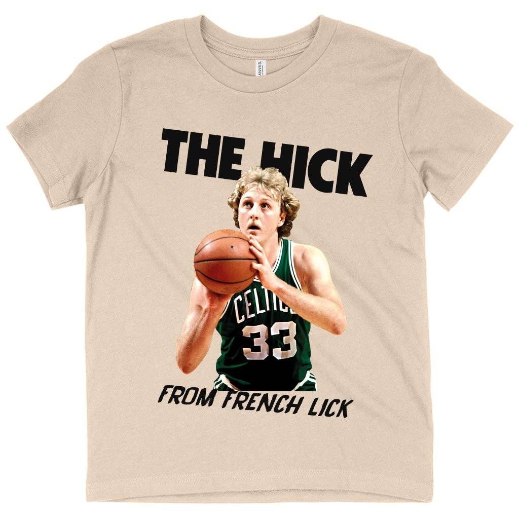 71375-59ba88.jpeg Kids' The Hick From French Lick T-Shirt - Basketball T-Shirt Kids & Baby Toddler Clothing Color : White|Black|Natural