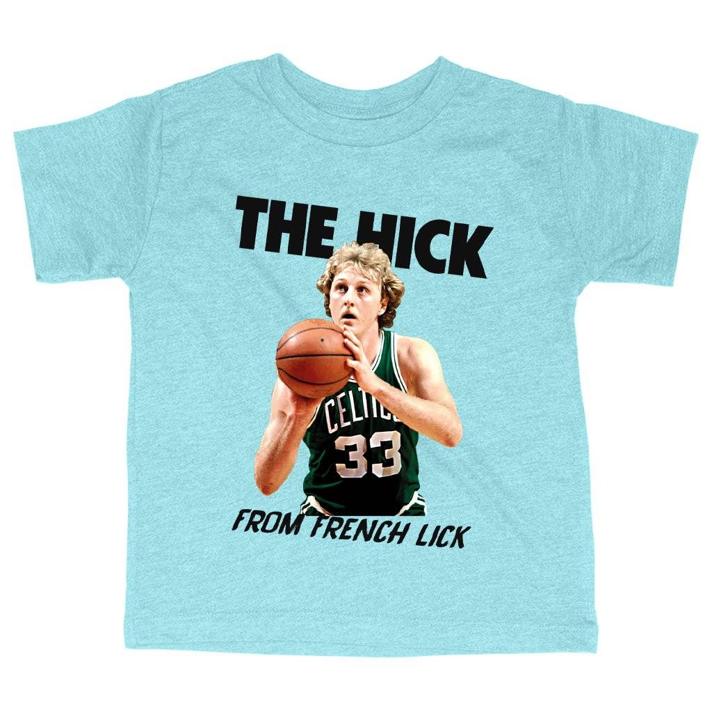 71391-b6378c.jpeg Triblend Toddler The Hick From French Lick T-Shirt - Basketball T-Shirt Kids & Baby Toddler Clothing Color : Ice Blue Triblend|Olive Triblend|Peach Triblend