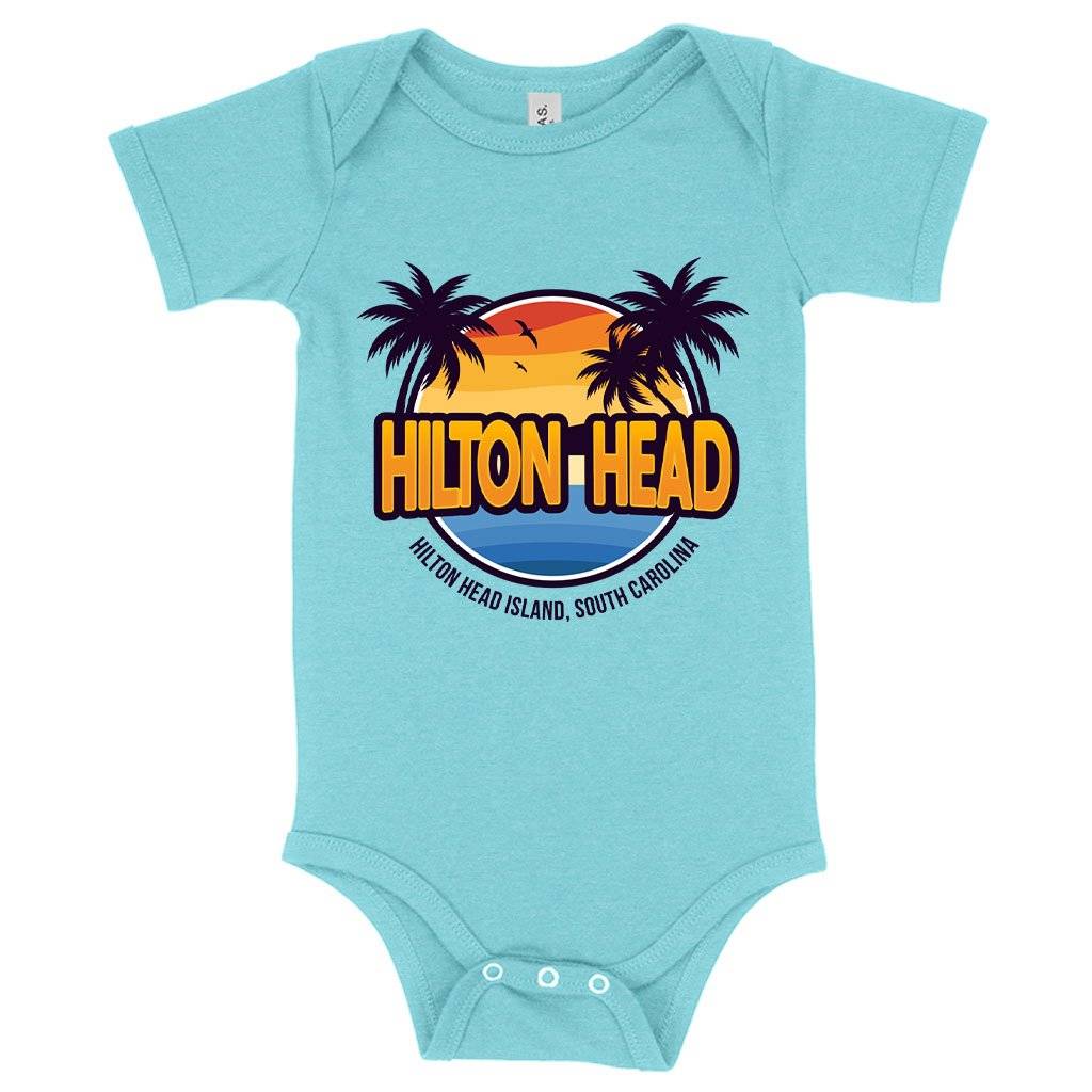 Baby Hilton Head Island Onesie Baby Clothing Kids & Baby Baby Hilton Head Island Onesie Baby Clothing Kids & Baby Color : Gray Triblend|Peach Triblend|Ice Blue Triblend