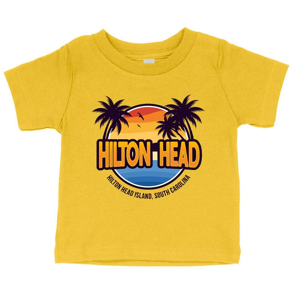 Baby Hilton Head Island T-Shirt Baby Clothing Kids & Baby Baby Hilton Head Island T-Shirt Baby Clothing Kids & Baby Color : Yellow|Heather Columbia Blue|Navy