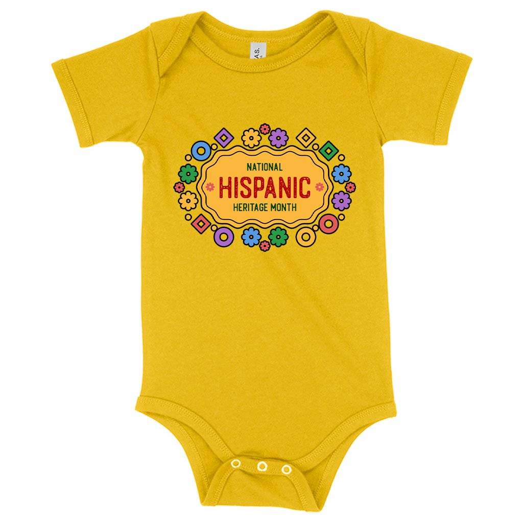 Baby Jersey National Hispanic Heritage Month Onesie – Spanish Onesie Baby Clothing Kids & Baby Baby Jersey National Hispanic Heritage Month Onesie - Spanish Onesie Baby Clothing Kids & Baby Color : Heather Dust|Pink|Yellow