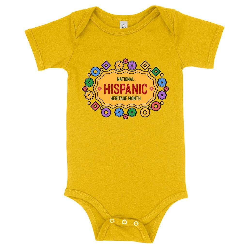 Baby Jersey National Hispanic Heritage Month Onesie – Spanish Onesie Baby Clothing Kids & Baby Baby Jersey National Hispanic Heritage Month Onesie - Spanish Onesie Baby Clothing Kids & Baby Color : Heather Dust|Pink|Yellow