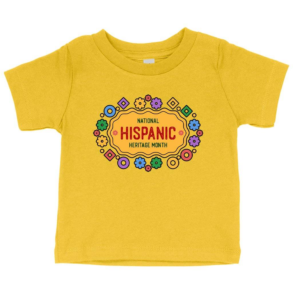 Baby National Hispanic Heritage Month T-Shirt – Spanish T-Shirt Baby Clothing Kids & Baby Baby National Hispanic Heritage Month T-Shirt - Spanish T-Shirt Baby Clothing Kids & Baby Color : Yellow|Navy|Pink