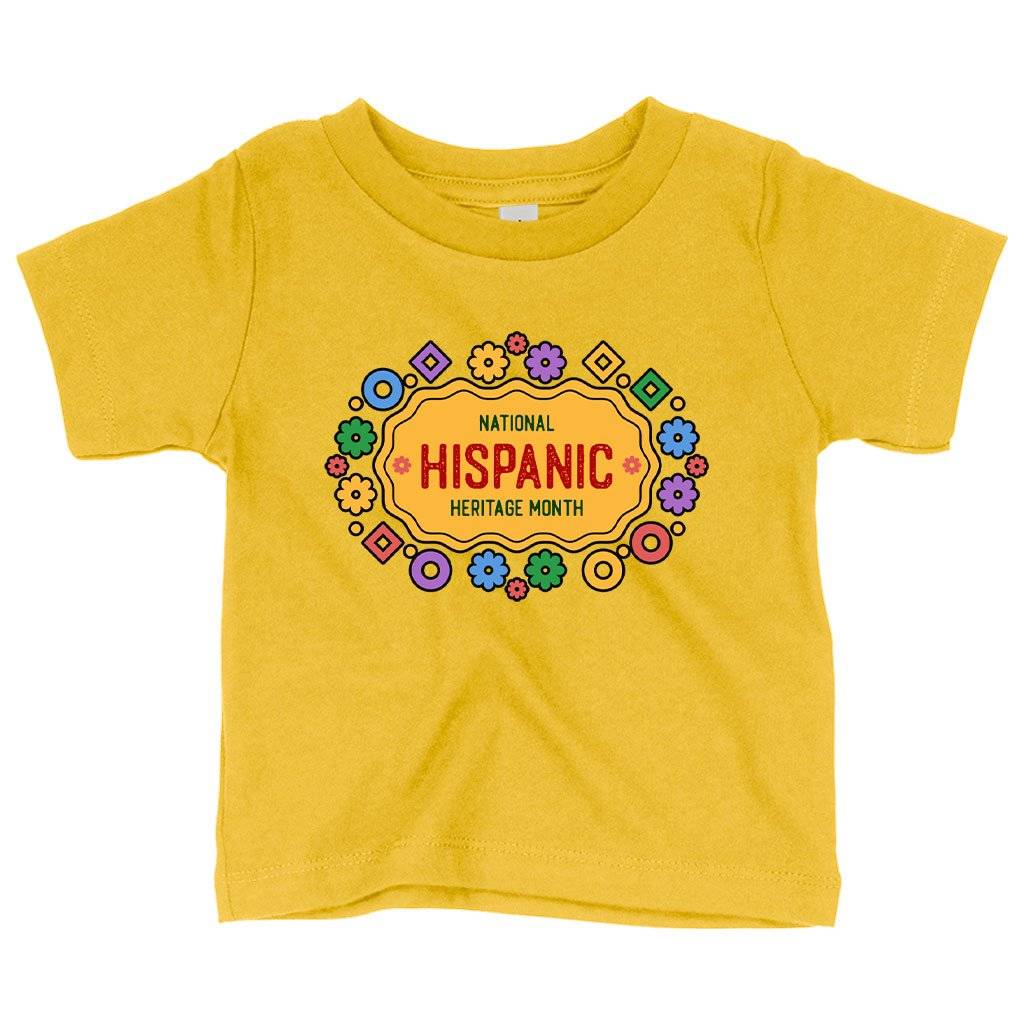 Baby National Hispanic Heritage Month T-Shirt – Spanish T-Shirt Baby Clothing Kids & Baby Baby National Hispanic Heritage Month T-Shirt - Spanish T-Shirt Baby Clothing Kids & Baby Color : Yellow|Navy|Pink