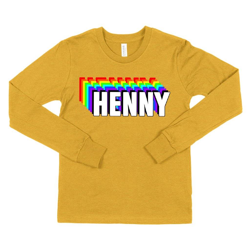 Kids’ Henny Long Sleeve T-Shirt – Graphic T-Shirt Baby Clothing Kids & Baby Kids' Henny Long Sleeve T-Shirt - Graphic T-Shirt Baby Clothing Kids & Baby Color : Heather Yellow Gold|White|True Royal Blue