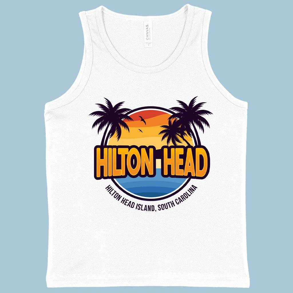 Kids' Hilton Head Island Tank Baby Clothing Kids & Baby Color : White|Neon Blue|Black 