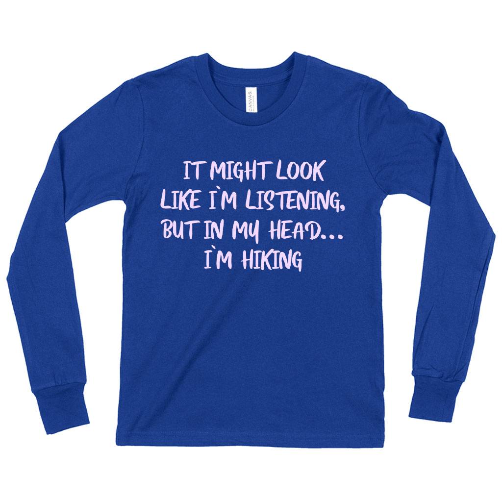 Kids’ I Might Look Like I’m Listening Long Sleeve T-Shirt – Hiking Boys’ T-Shirt – Sarcastic T-Shirt Baby Clothing Kids & Baby Kids' I Might Look Like I’m Listening Long Sleeve T-Shirt - Hiking Boys' T-Shirt - Sarcastic T-Shirt Baby Clothing Kids & Baby Color : True Royal Blue|White|Dark Gray Heather