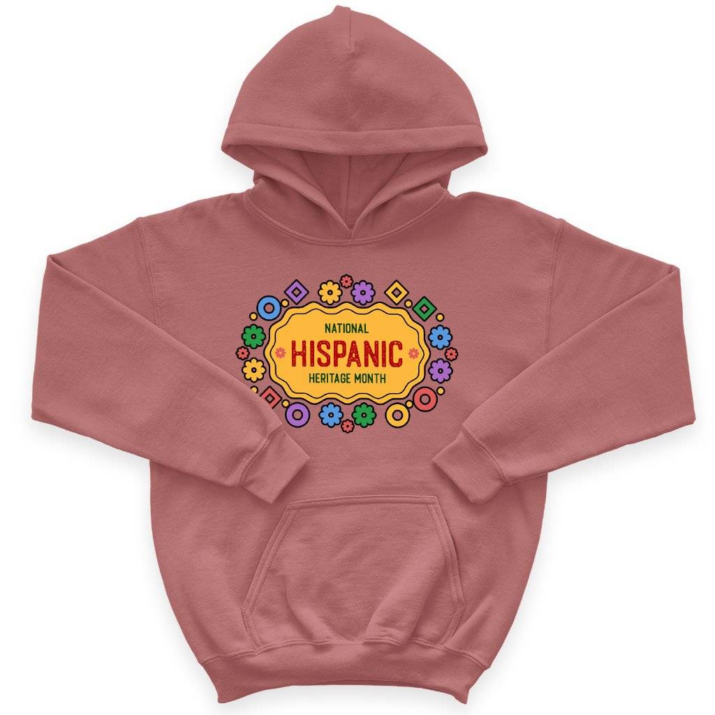Kids’ Sponge Fleece National Hispanic Heritage Month Hoodie Spanish