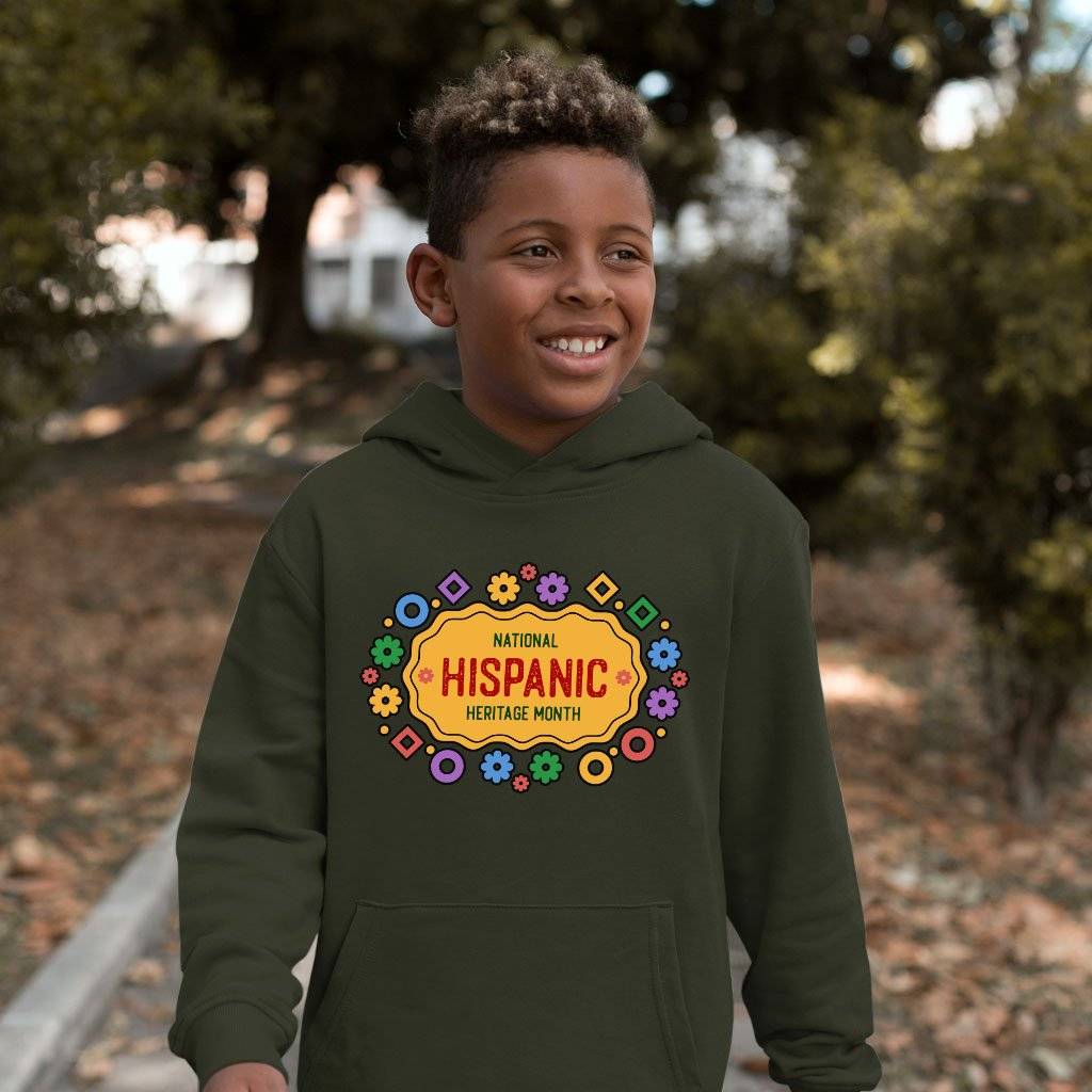 Kids’ Sponge Fleece National Hispanic Heritage Month Hoodie – Spanish Hoodie Kids & Baby Toddler Clothing Kids' Sponge Fleece National Hispanic Heritage Month Hoodie - Spanish Hoodie Kids & Baby Toddler Clothing Color : Military Green|Dark Gray Heather|Mauve