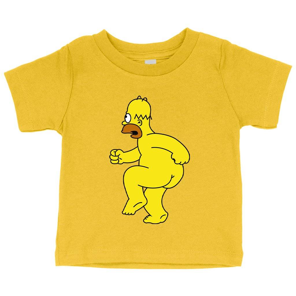 71611-f06c03.jpeg Baby Homer T-Shirt - Simpsons T-Shirts Baby Clothing Kids & Baby Color : Yellow|Navy|Heather Columbia Blue
