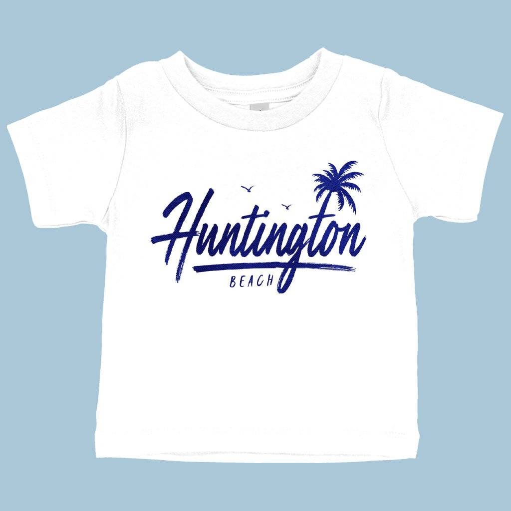 71613-9f2621.jpeg Baby Huntington Beach T-Shirt - California T-Shirt Baby Clothing Kids & Baby Color : White|Heather Columbia Blue|Yellow