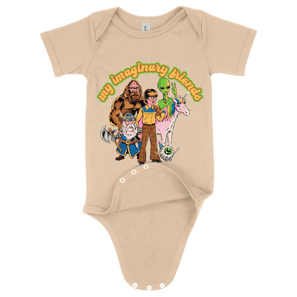 71632-0ac8ae.jpeg Baby Jersey My Imaginary Friends Onesie - Graphic Onesies Baby Clothing Kids & Baby Color : White|Pink|Heather Dust