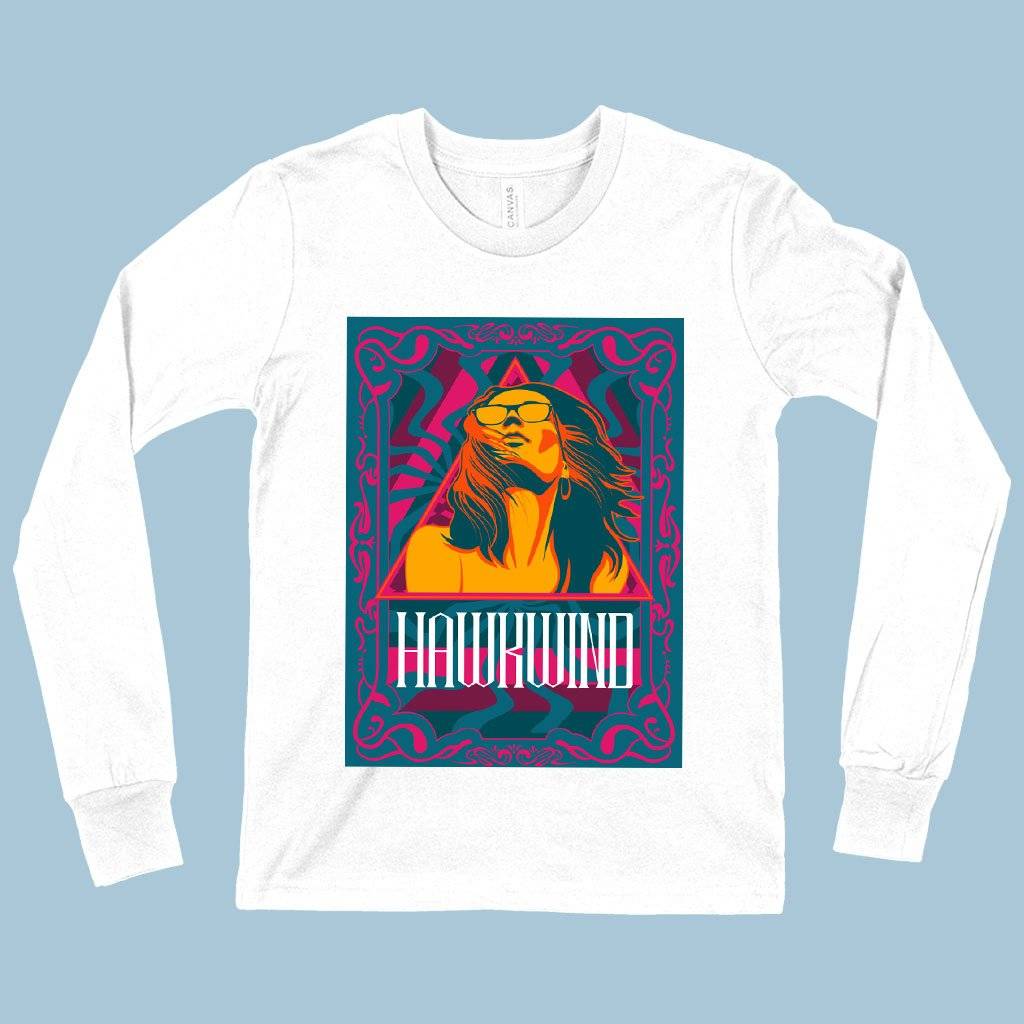 72236-1d4597.jpeg Kids' Hawkwind Long Sleeve T-Shirt - Vintage Hawkwind Band T-Shirts Kids & Baby Kids' Clothing Color : White|Black|Heather Yellow Gold