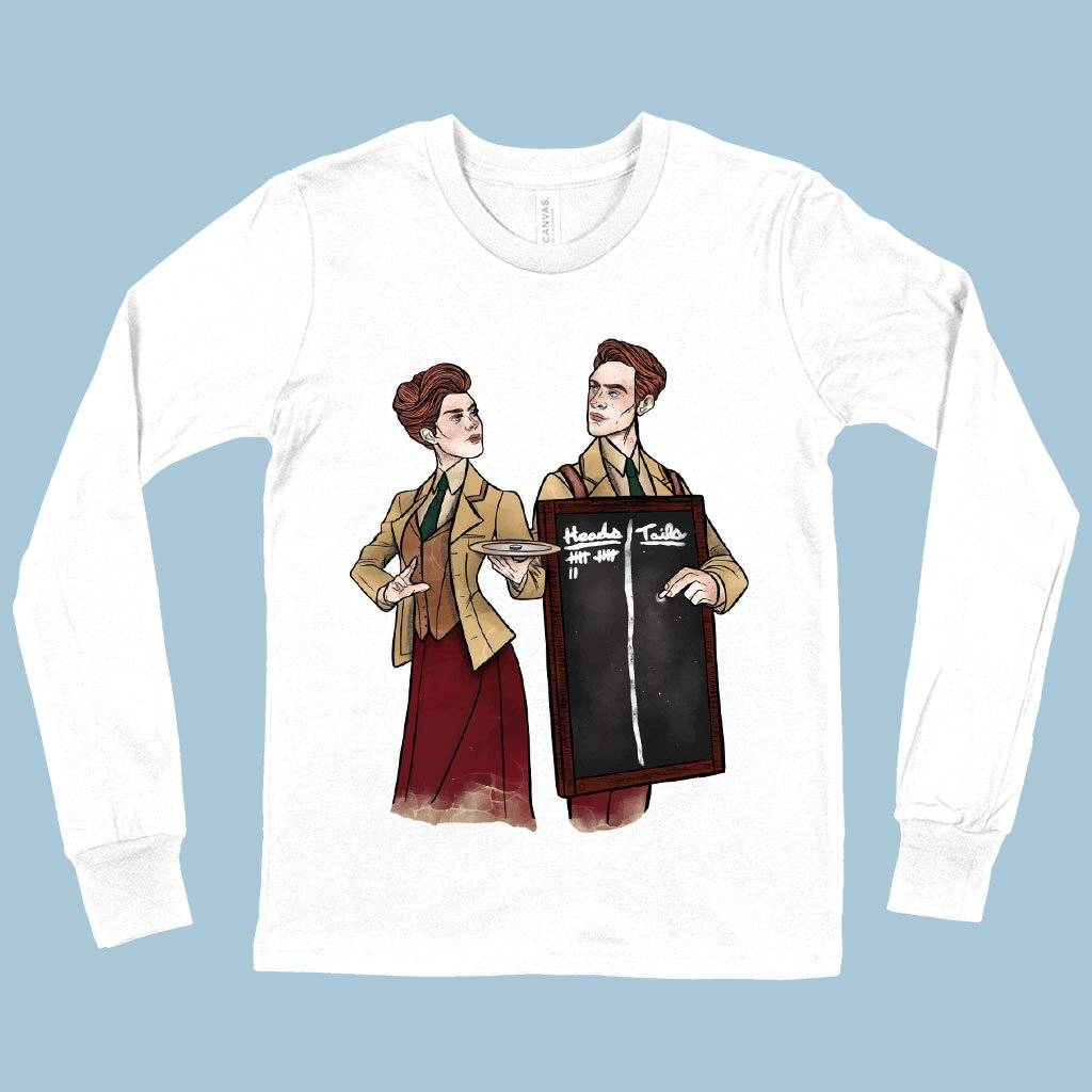 72259-140083.jpeg Kids' Heads or Tails Long Sleeve T-Shirt - Graphic T-Shirt Kids & Baby Kids' Clothing Color : Black|White|Heather Yellow Gold