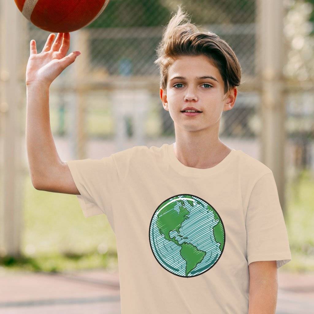 72380-89ae42.jpeg Kids' Globe T-Shirt - America T-Shirt Kids & Baby Kids' Clothing Color : White|Natural|Mustard
