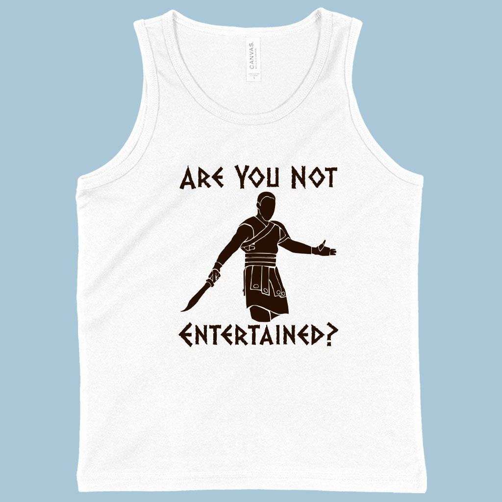 72381-3e6f7a.jpeg Kids' Are You Not Entertained Tank - Gladiator Tank - Movies Tank Kids & Baby Kids' Clothing Color : White|Athletic Heather|Neon Blue