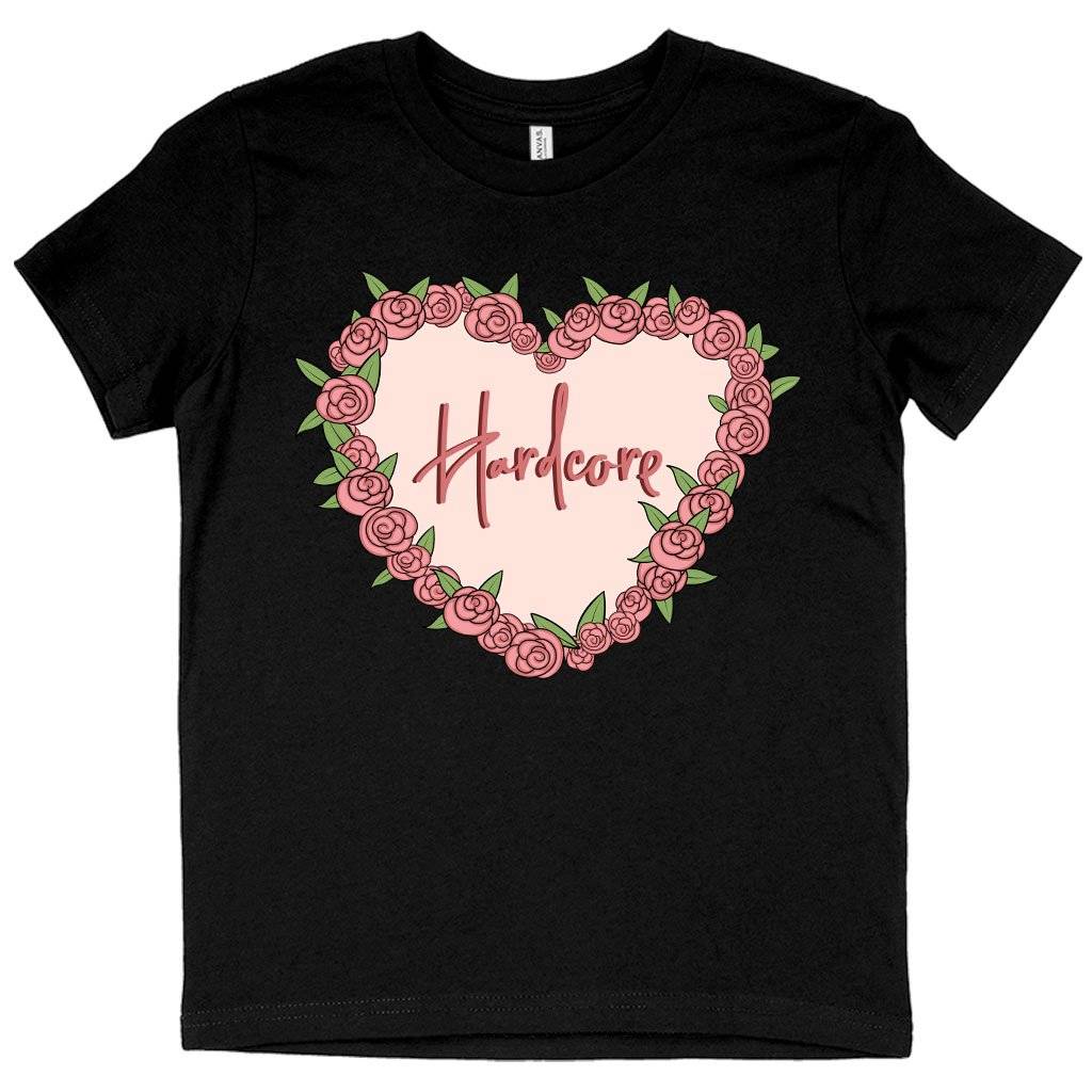 72516-21d0b3.jpeg Kids' Hardcore T-Shirt - Heart T-Shirt Kids & Baby Kids' Clothing Color : Black|Pink|White